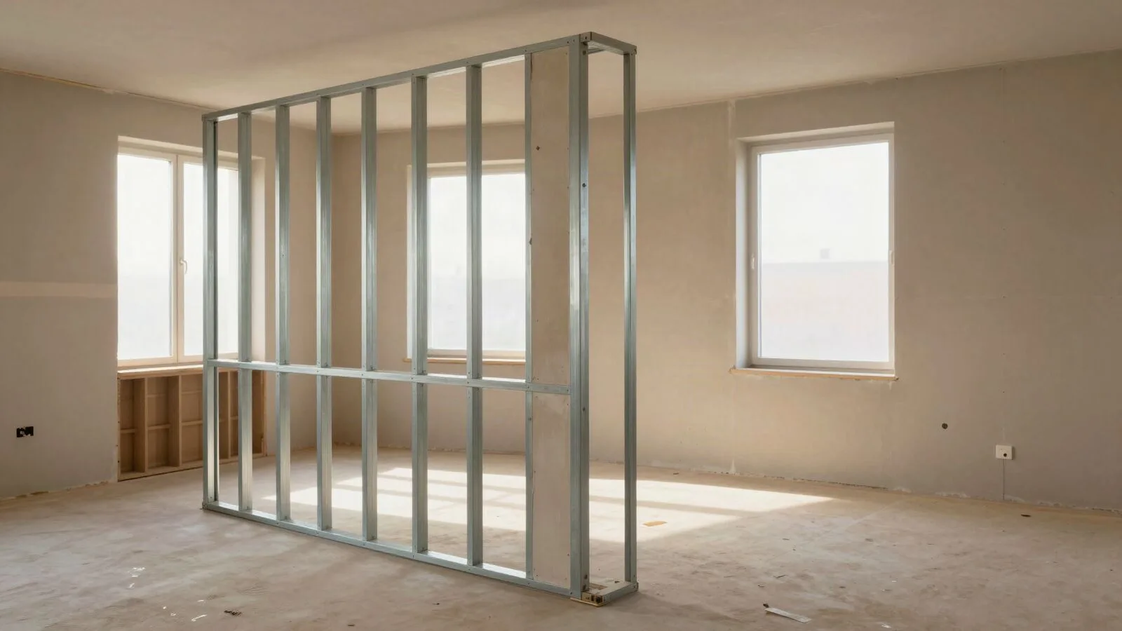 Beispielbild: Ständerwerk im Rohbau
